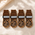 Pawzy Grip Socks 4-pack — anti-slip silicone soles